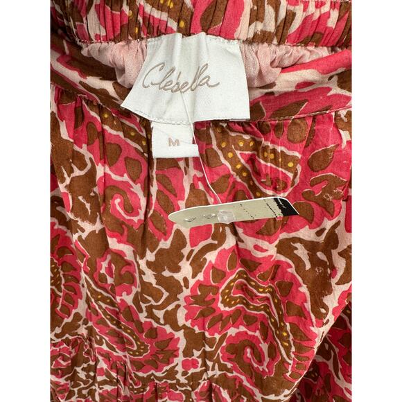 CLEOBELLA x Evereve NWT Jacinta Pink Brown Maxi Skirt with Pockets // M - Picture 14 of 14